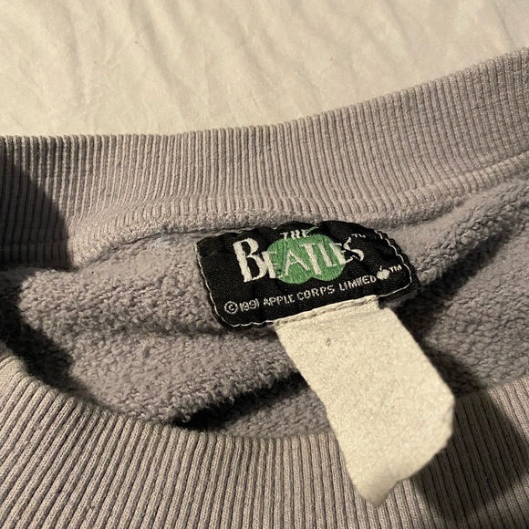 Vintage The Beatles Double Sided Graphic Sweatshirt Mens XL Apple Corps 1991 - Picture 3 of 14